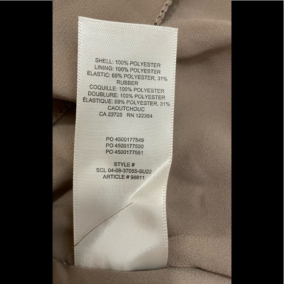 Wilfred Tempest Mini Dress  Sandy Bge/Spc Burgundy - Picture 6 of 11